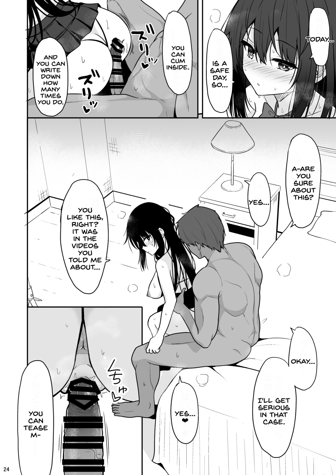 Hentai Manga Comic-A Quiet Girlfriend Becomes a Dirty Little Schoolgirl Who Loves Sex While On a AV Shoot-Read-23